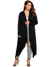 Load image into Gallery viewer, Women Cardigan Jacket Plus Size Autumn Open Front Solid Draped Lady Large Long Large Sweater Big Oversized L-5XL - Good Life Shop