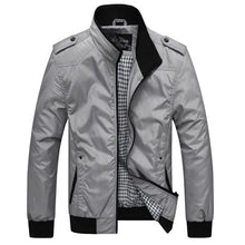 Load image into Gallery viewer, Mens Jackets Spring Autumn Casual Coats Stand Collar Slim Jackets Male Bomber Jackets 4XL - Good Life Shop