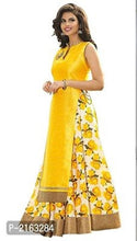 Load image into Gallery viewer, Yellow Floral Printed Art Silk Lehenga Choli Semi Stitched - Good Life Shop
