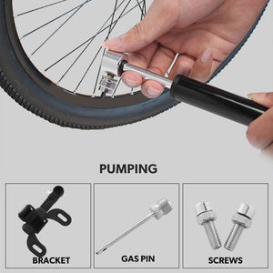 Mini Bicycle /Bike Air Pump Portable Light Aluminum for Mountain Cycling, Tire Inflator - Good Life Shop
