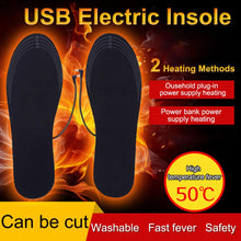 Load image into Gallery viewer, Unisex Winter Warmer Foot USB Charging Electric Heated Insoles For Shoes Heating Insole Boots Cuttable Rechargeable Heater Pads - Good Life Shop
