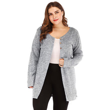 Load image into Gallery viewer, Spring Knitted Cardigan Women baggy sweater High Split V Neck Long knitted tunics tops ladies long cardigan large size 3xl - Good Life Shop