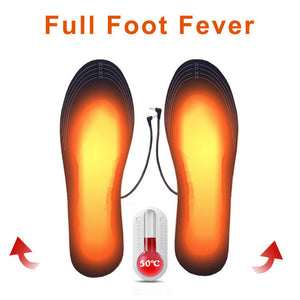 Unisex Winter Warmer Foot USB Charging Electric Heated Insoles For Shoes Heating Insole Boots Cuttable Rechargeable Heater Pads - Good Life Shop