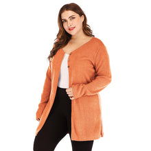 Load image into Gallery viewer, Spring Knitted Cardigan Women baggy sweater High Split V Neck Long knitted tunics tops ladies long cardigan large size 3xl - Good Life Shop