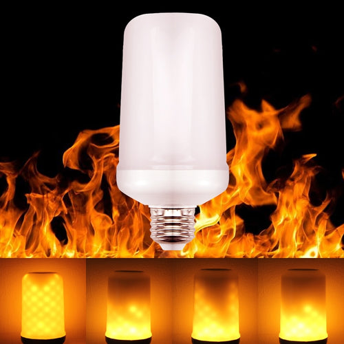 LED Flame Lamp Gravity Sensor LED Flame Effect Light Bulb 220V 110V Flickering Creative Emulation Decoration Lights - Good Life Shop