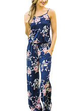 Load image into Gallery viewer, women Super Comfy Floral Jumpsuit Fashion Trend Sling Print Loose Piece Trousers - Good Life Shop