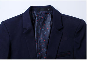 Mens Red Notched Lapel Suit Blazer Jacket Business Casual Blazer Men Wedding Tuxedo Blazers 5XL - Good Life Shop