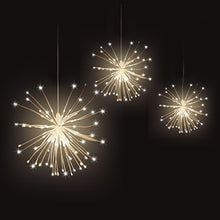 Load image into Gallery viewer, Festival Hanging Starburst String Lights 100-200 Leds DIY firework Copper Fairy Garland christmas lights outdoor Twinkle Light - Good Life Shop