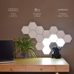Quantum lamp led Hexagonal lamps modular touch sensitive lighting night light magnetic hexagons creative decoration wall lampara - Good Life Shop